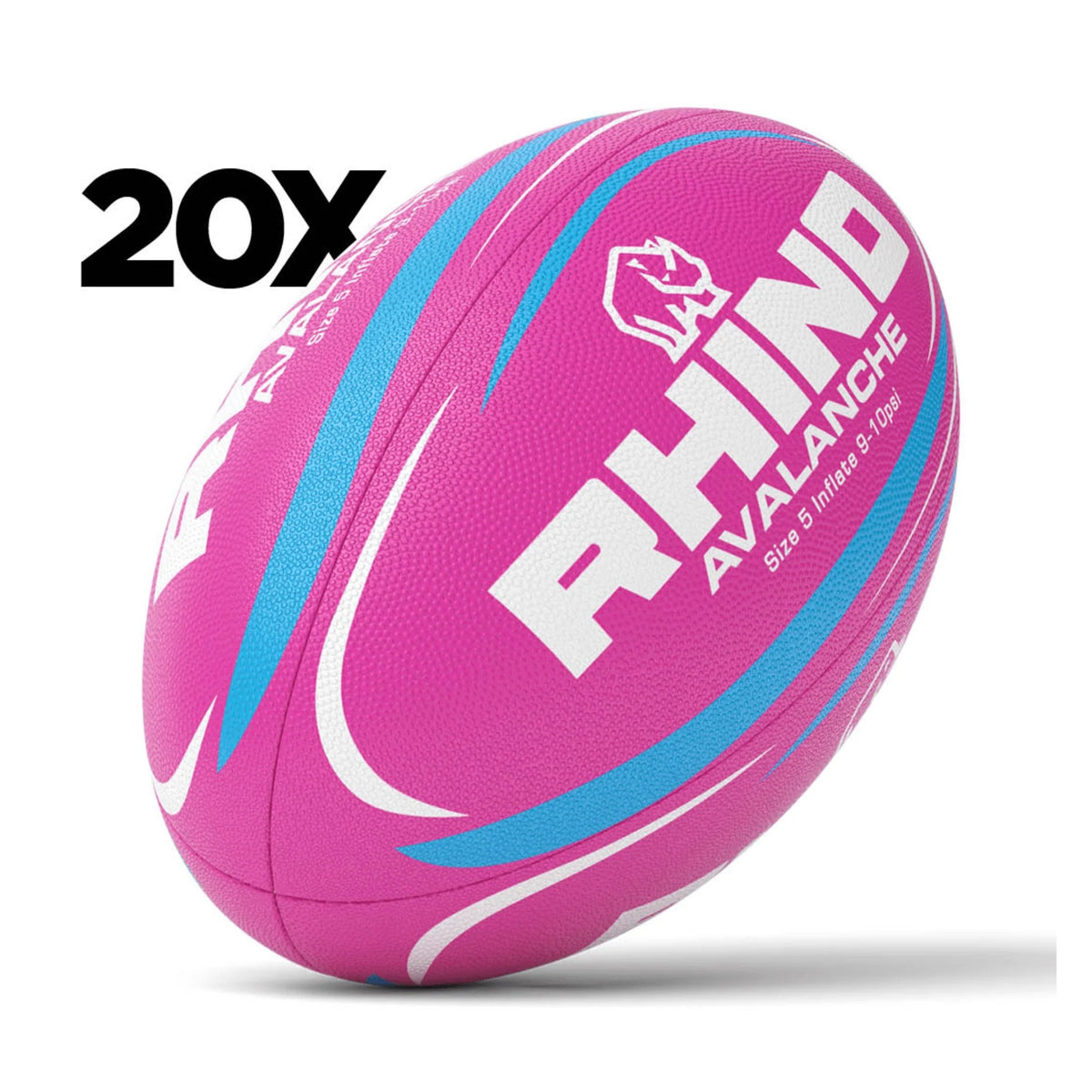 20x Avalanche Training Rugby Ball Bundle