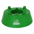 Green rugby kicking tee with 'Rhino' logo on a white background